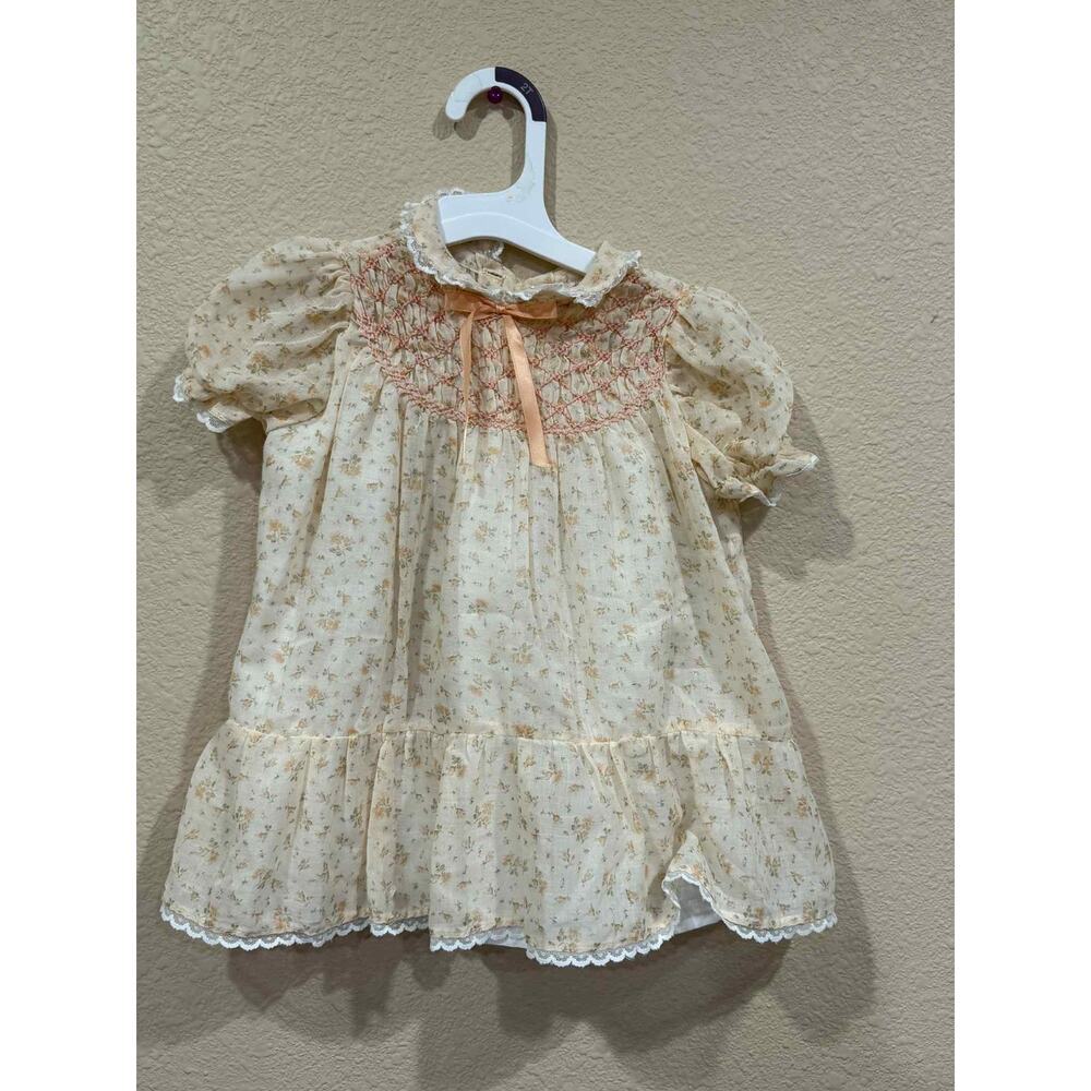 VINTAGE Polly and Friends smocked top size 2